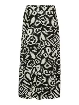 Длинная юбка Vero Moda, цвет schwarz/creme