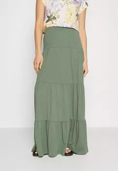 Длинная юбка Vero Moda, зеленый