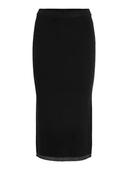 Длинная юбка Vila, черный