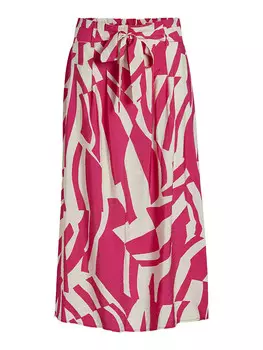 Длинная юбка Vila, цвет beige/pink