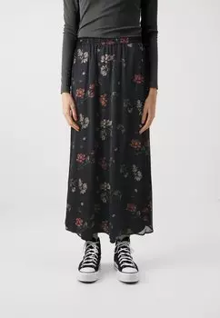 Длинная юбка Vmsmilla Skirt Vero Moda, черная