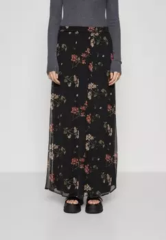 Длинная юбка VMSMILLA SKIRT Vero Moda, черный
