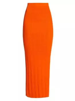 Длинная юбка в рубчик Frame, загар