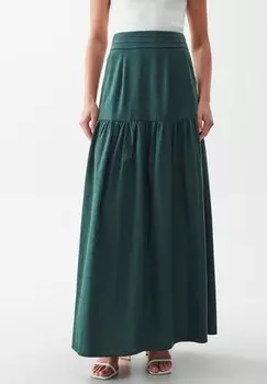 Длинная юбка WILLA, темно-зеленый