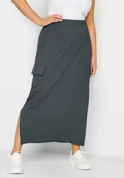 Длинная юбка Yours Clothing, синий