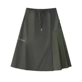 Длинная юбка женская повседневная, серые FILA FUSION, Dome Gray