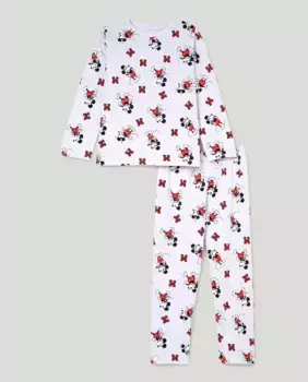 Длинная вязаная пижама Микки для мальчика Cotton Juice, мультиколор