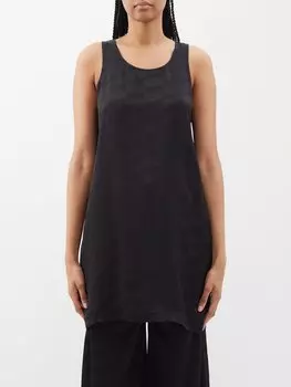 Длинная жаккардовая майка с монограммой bb Balenciaga, черный
