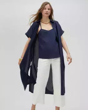 Длинная женская блузка Lola Casademunt, тёмно-синий