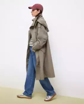 Длинная женская парка на натяжителях Tintoretto, хаки