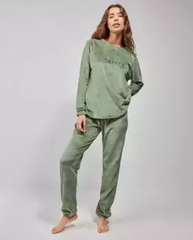 Длинная женская пижама от Tweety Gisela, зеленый