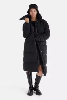 Длинная зимняя куртка с высоким воротником Colin'S, черный