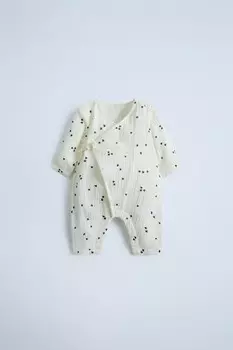 Длинное креповое кимоно с завязывающими бантами ZARA, экрю