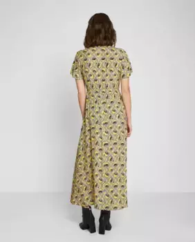 Длинное облегающее платье с принтом Trucco, желтый