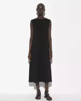 Длинное однотонное платье без рукавов Parfois, черный