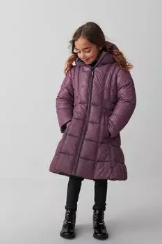Длинное пальто для девочек Clarks, фиолетовый