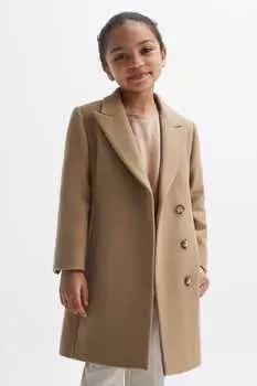 Длинное пальто Harlow из смесовой шерсти Reiss