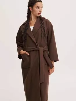 Длинное пальто ихджаннет Ichi, коричневый