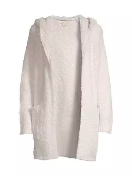 Длинное пальто из букле с капюшоном CozyChic Barefoot Dreams