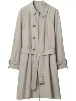 Длинное пальто Long Silk Car Burberry, серый