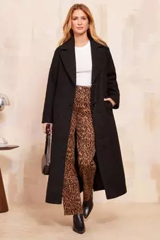 Длинное пальто макси Friends Like These, черный