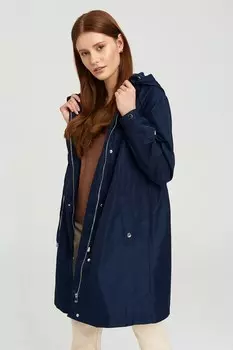 Длинное пальто с капюшоном Greenpoint, синий