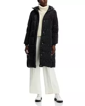 Длинное пальто с капюшоном Laminar Tech Herno, черный