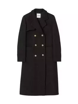 Длинное пальто Sandro, серый