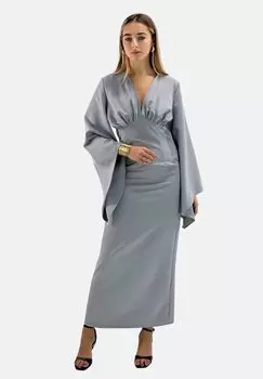 Длинное платье ABAYA Elara, серый