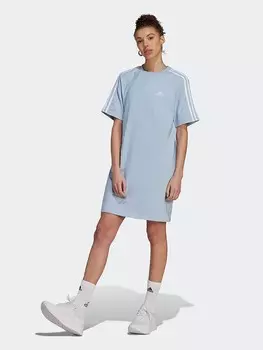 Длинное платье adidas, голубой