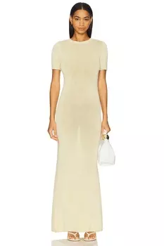 Длинное платье Airess maxi dress Ser.O.Ya, pastel yellow