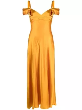 Длинное платье Alberta Ferretti, оранжевый