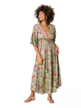 Длинное платье Aller Simplement, цвет grn/rot