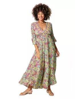 Длинное платье Aller Simplement, цвет grn/rot