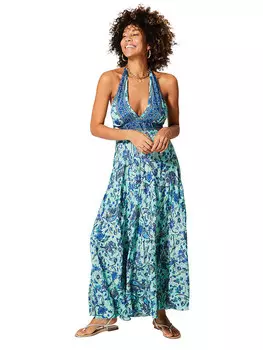 Длинное платье Aller Simplement, цвет trkis/blau