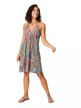 Длинное платье Aller Simplement, цвет trkis/orange