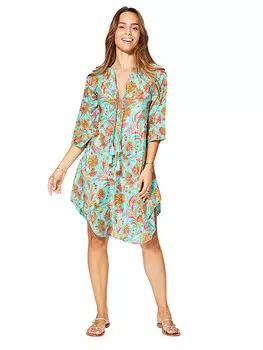 Длинное платье Aller Simplement, цвет trkis/orange