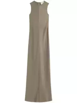 Длинное платье AMI Paris, серый