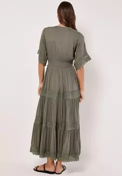 Длинное платье Apricot, хаки