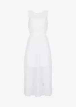 Длинное платье Armani Exchange, белый