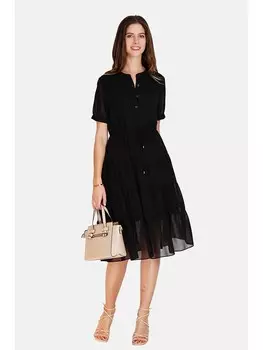 Длинное платье ASSUILI, черный