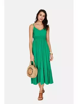 Длинное платье ASSUILI, зеленый