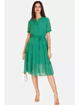 Длинное платье ASSUILI, зеленый