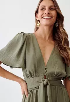 Длинное платье AUORA TUSSAH, зеленый