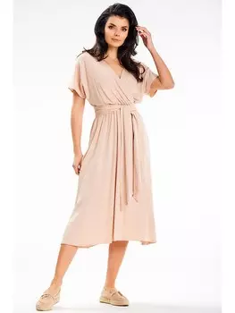 Длинное платье Awama, бежевый