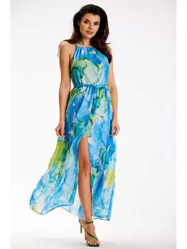 Длинное платье Awama, бирюзовый