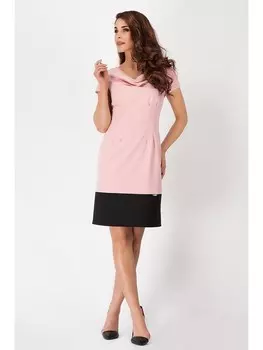 Длинное платье Awama, цвет rosa/schwarz