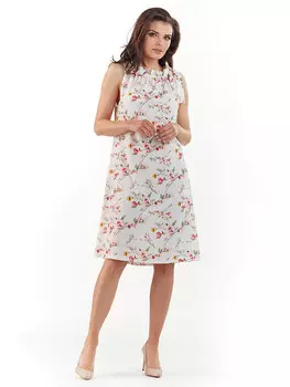 Длинное платье Awama, цвет wei/bunt