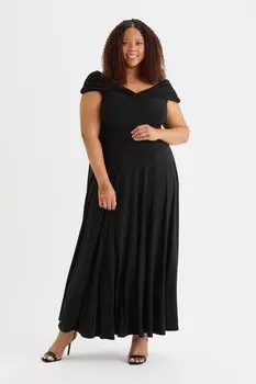 Длинное платье Bardot Scarlett & Jo, черный