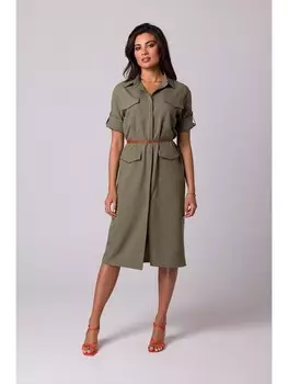 Длинное платье Be Wear, оливковый